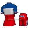 Kind Fietskleding (Fietsshirt + Fietsbroek Kort) 2017 FDJ Frans kampioenschap Kids